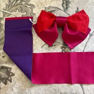 Authentic Japanese obi & ribbon set